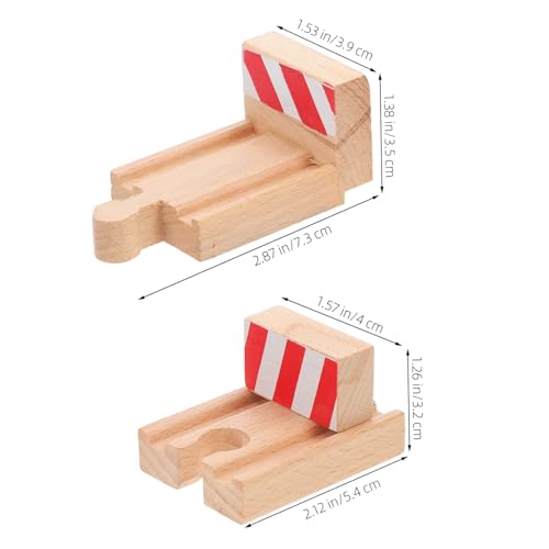 TOYANDONA 2 Stück Holzschienen Stopper für Holzeisenbahn Zubehör Stabile Holzeisenbahn Endstücke Sicher und Langlebig Fördert Feinmotorik und Kreatives Spiel für Kompatibel mit TOYANDONA 2 Stück Holzschienen Stopper für Holzeisenbahn Zubehör Stabile Holzeisenbahn Endstücke Sicher und Langlebig Fördert Feinmotorik und Kreatives Spiel für Kompatibel mit von TOYANDONA