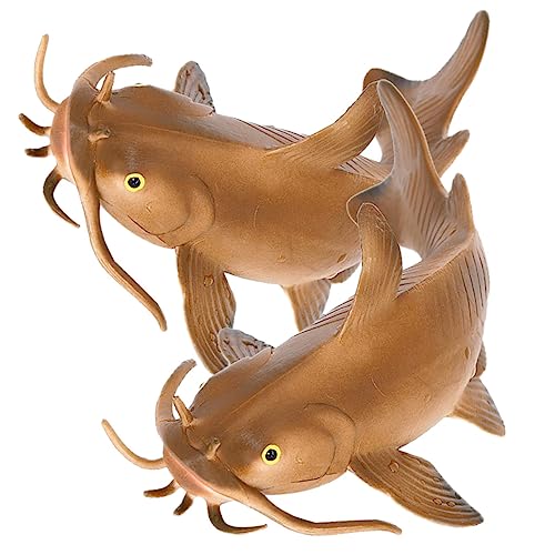 TOYANDONA 2 Stück Imitierte Wels Figuren aus Kunststoff Realistische Fischmodelle als Desktop und Pädagogisches für Frühen Tiererkennung TOYANDONA 2 Stück Imitierte Wels Figuren aus Kunststoff Realistische Fischmodelle als Desktop und Pädagogisches für Frühen Tiererkennung von TOYANDONA
