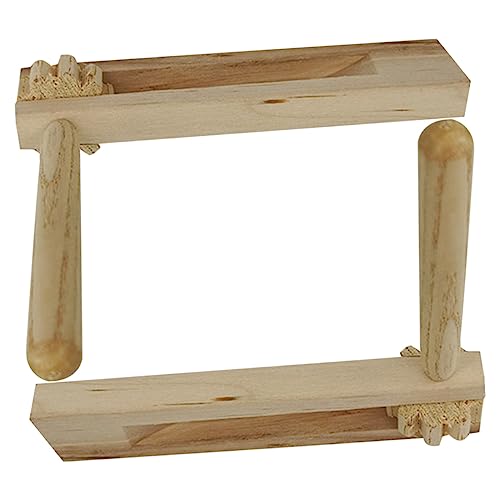 TOYANDONA 2 Stück Kastagnetten aus Holz Musical Ratsche Hersteller Krachmacher für Kastagnetten für Kinderschlaginstrument tragbarer Geräuschmacher hölzern von TOYANDONA