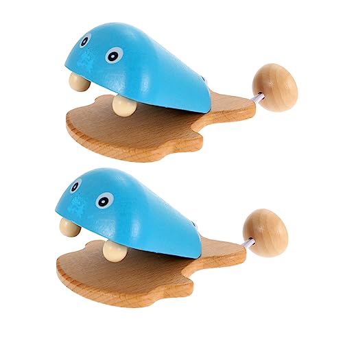 TOYANDONA 2 Stück Kinderzubehör Kinderspielzeug Interessantes Kastagnettenspielzeug Verschleißfestes Kastagnettenspielzeug Haushaltskinderspielzeug Haushaltskinderkastagnetten Lustiges von TOYANDONA