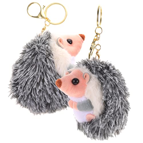 TOYANDONA 2 Stück Kleiner Igel Anhänger Mini Igel Cartoon Hängedekor Plüsch Igel Puppe Mini Plüschtiere Hamsterkäfig Plüsch Schlüsselanhänger Plüsch Igel Schlüsselanhänger von TOYANDONA