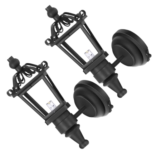 TOYANDONA 2 Stück LED Puppenhaus Wandlampe Schwarz Dekorative Miniatur Szene Zubehör für Puppenstube Wohnzimmer Beleuchtung TOYANDONA 2 Stück LED Puppenhaus Wandlampe Schwarz Dekorative Miniatur Szene Zubehör für Puppenstube Wohnzimmer Beleuchtung von TOYANDONA