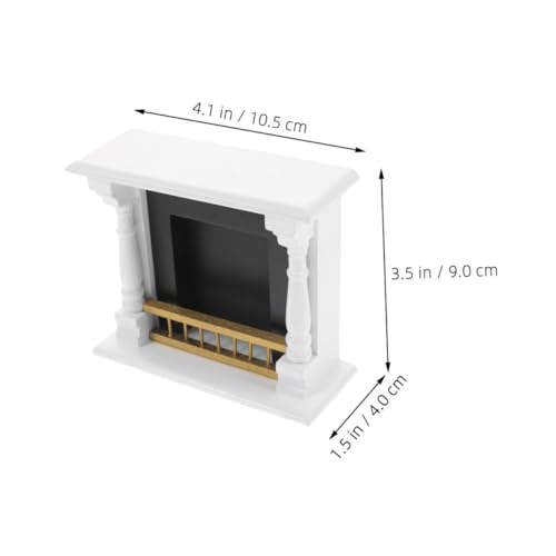 TOYANDONA 2 Stück Maßstab Vintage Holz Möbel Weiß für Weihnachtsdeko Lernspielzeug und Miniaturhaus Zubehör von TOYANDONA