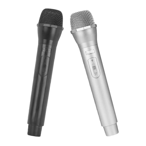 TOYANDONA 2stücke Fake Mikrofon Modell Requisiten Realistische Mikrofon Spielzeuge Für Bühnenaufführungen Fotografie Und Karaoke Spaß von TOYANDONA