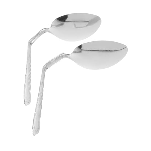 TOYANDONA 2 Stück Mind Bending Löffel Teiliges Zaubertrick für Straßenkünstler Leicht zu Erlernender Trick Einzigartiges Design für Auftritte aus Robustem Gefertigt von TOYANDONA