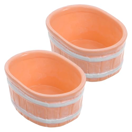 TOYANDONA Puppenhaus Liefert 2 Stück Mini-badewanne Dekorative Miniatur Badezimmer Für Spielen Heimschmuck TOYANDONA Puppenhaus Liefert 2 Stück Mini-badewanne Dekorative Miniatur Badezimmer Für Spielen Heimschmuck von TOYANDONA
