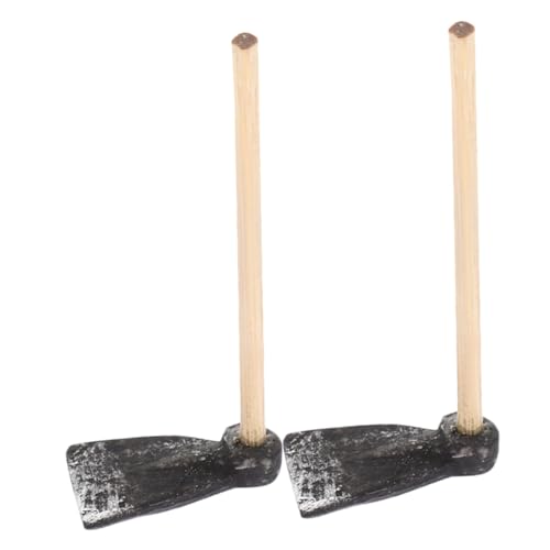 TOYANDONA 2 Stück Mini Hacke Größe Szene Miniatur Kind Puppenzubehör Mini-Landwirtschaftsgeräte Puppenhauszubehör Mini -Gartenwerkzeug Mini-Hacke-Modell Plastik Schwarz TOYANDONA 2 Stück Mini Hacke Größe Szene Miniatur Kind Puppenzubehör Mini-Landwirtschaftsgeräte Puppenhauszubehör Mini -Gartenwerkzeug Mini-Hacke-Modell Plastik Schwarz von TOYANDONA