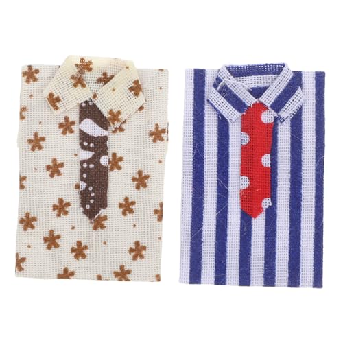 TOYANDONA 2 Stück Mini -Hemd -Ornamente Miniatur -herrenhemd Mini -spielzeugkleidung Miniatur -puppenhausdekorationen -Kleidung Figuren Zubehör -Shirt Für Puppen Stoff TOYANDONA 2 Stück Mini -Hemd -Ornamente Miniatur -herrenhemd Mini -spielzeugkleidung Miniatur -puppenhausdekorationen -Kleidung Figuren Zubehör -Shirt Für Puppen Stoff von TOYANDONA
