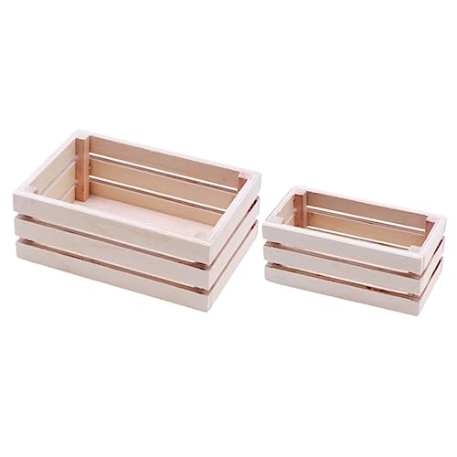 TOYANDONA 2 Stück Mini Holz Aufbewahrungskorb für Puppenhaus Miniatur Körbe zur Dekoration und Aufbewahrung für Kreative Rollenspiele und Miniaturmöbelgestaltung TOYANDONA 2 Stück Mini Holz Aufbewahrungskorb für Puppenhaus Miniatur Körbe zur Dekoration und Aufbewahrung für Kreative Rollenspiele und Miniaturmöbelgestaltung von TOYANDONA