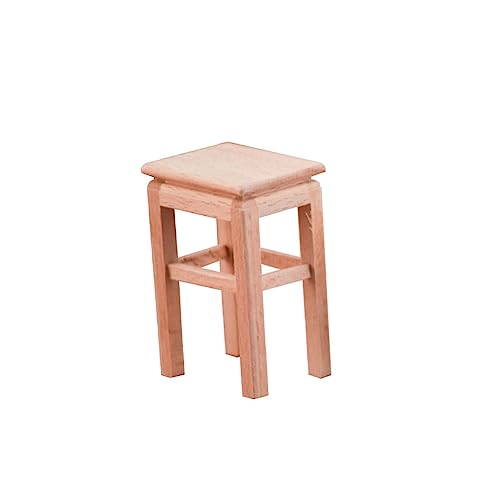 TOYANDONA 2 Stück Mini Kleiner Sitz kleine Holzmöbel Mini-Holzsitz Miniatur-Stuhlfiguren Bambus von TOYANDONA