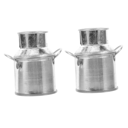 TOYANDONA 2 Stück Mini -Milch -krugzubehör Puppenhauszubehör Krüge Dollhouse Decor Vase Winzig Klein Mini-blumenkübel Miniaturhauszubehör Mini Krug Miniaturen Basteln Silber Metall TOYANDONA 2 Stück Mini -Milch -krugzubehör Puppenhauszubehör Krüge Dollhouse Decor Vase Winzig Klein Mini-blumenkübel Miniaturhauszubehör Mini Krug Miniaturen Basteln Silber Metall von TOYANDONA