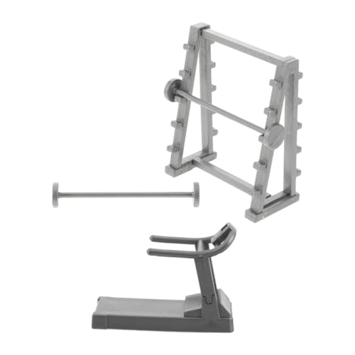 TOYANDONA 2 Stück Miniatur Fitnessgeräte Set Teiliges Laufband Hantelsatz für Puppenhaus DIY Modellbau Zubehör für Kreative Miniaturszenen Sicheres Material Verarbeitung für Altersgruppen TOYANDONA 2 Stück Miniatur Fitnessgeräte Set Teiliges Laufband Hantelsatz für Puppenhaus DIY Modellbau Zubehör für Kreative Miniaturszenen Sicheres Material Verarbeitung für Altersgruppen von TOYANDONA