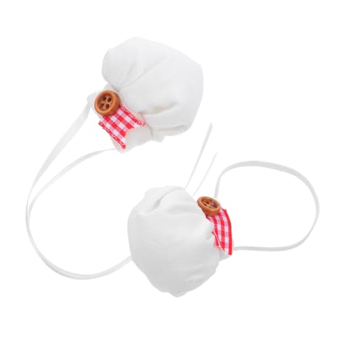 TOYANDONA 2 Stück Miniatur Puppen Kochmützen Kleine Chef Hüte Mit Elastikband Und Band Für Plüschtiere Küche Rollenspiel Zubehör TOYANDONA 2 Stück Miniatur Puppen Kochmützen Kleine Chef Hüte Mit Elastikband Und Band Für Plüschtiere Küche Rollenspiel Zubehör von TOYANDONA