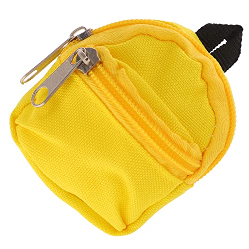 TOYANDONA 2 Stück Miniatur Puppenrucksack aus Polyester Kleines Modell mit Reißverschluss Dekoratives Bjd Puppenzubehör für Puppenhaus Stabile und Langlebige Mini Schultasche in Gelb TOYANDONA 2 Stück Miniatur Puppenrucksack aus Polyester Kleines Modell mit Reißverschluss Dekoratives Bjd Puppenzubehör für Puppenhaus Stabile und Langlebige Mini Schultasche in Gelb von TOYANDONA