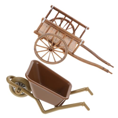 TOYANDONA 2 Stück Miniatur Schubkarre Realistische Simulation Material Dekoratives für Geeignet für Puppenhaus Garten Deko und Kreative Bastelprojekte TOYANDONA 2 Stück Miniatur Schubkarre Realistische Simulation Material Dekoratives für Geeignet für Puppenhaus Garten Deko und Kreative Bastelprojekte von TOYANDONA