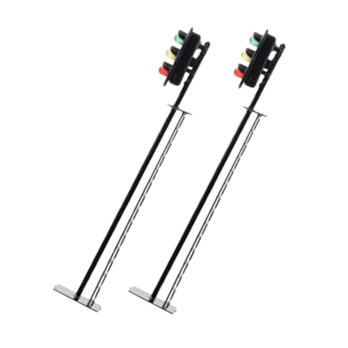 TOYANDONA 2 Stück Modellbahn Signalleuchte Ampel Mini Signalleuchte Modell Puppenhaus Simulation Ampel Eisenbahn Ampel Modelle Zugsignal Modelle Metall Schwarz TOYANDONA 2 Stück Modellbahn Signalleuchte Ampel Mini Signalleuchte Modell Puppenhaus Simulation Ampel Eisenbahn Ampel Modelle Zugsignal Modelle Metall Schwarz von TOYANDONA