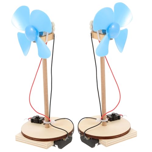 TOYANDONA 2 Stück Motorlüfter Experimentierkits Kleine Mini Handventilatoren Elektrisches Experimentierkit Wissenschaftskit Handgefertigter Elektrischer Mini von TOYANDONA
