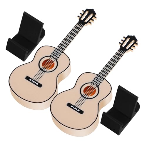 TOYANDONA 2 Stück Musikalisches für Puppenhaus Zubehör Miniatur Gitarrenmodell für Dekorative Musikzimmergestaltung TOYANDONA 2 Stück Musikalisches für Puppenhaus Zubehör Miniatur Gitarrenmodell für Dekorative Musikzimmergestaltung von TOYANDONA