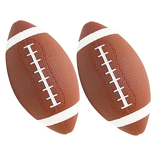 TOYANDONA 2 Stück Outdoor Rugby Rugby Trainingsbälle Schulfußballspielzeug Kleiner Fußball Rugby Rugby Training Kinderfußball Trainingsball Rugbyball Kinderball PVC TOYANDONA 2 Stück Outdoor Rugby Rugby Trainingsbälle Schulfußballspielzeug Kleiner Fußball Rugby Rugby Training Kinderfußball Trainingsball Rugbyball Kinderball PVC von TOYANDONA