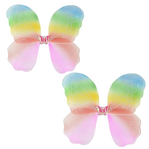 TOYANDONA Halloween-feenflügel Für Kinder – 2 Stück Schmetterlingsflügel-Requisiten Material Perfekt Zum Verkleiden Für Geburtstage Und Partys von TOYANDONA