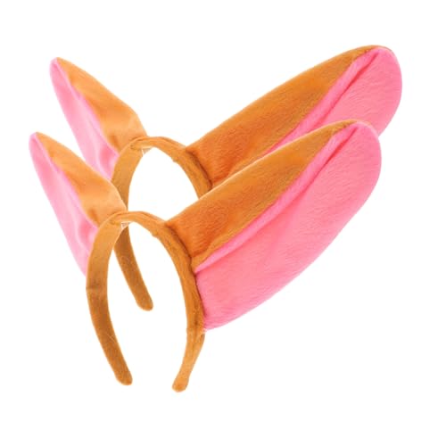 TOYANDONA 2 Stück Plüsch Esel Ohren Haarreif für Weiches Tierkostüm Zubehör Bequemes Leichtes Stirnband für Halloween Karneval Schulaufführungen und Partyspaß von TOYANDONA