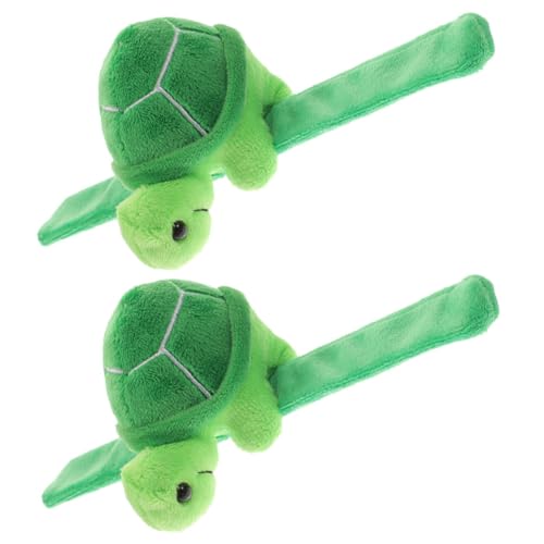 TOYANDONA 2 Stück Plüsch Slap Armband Schildkröte Weiches Kuscheltier Armband Leichtes Bequemes Party Deko für Erwachsene Niedliches Tiermotiv für Themen und Geburtstagspartys TOYANDONA 2 Stück Plüsch Slap Armband Schildkröte Weiches Kuscheltier Armband Leichtes Bequemes Party Deko für Erwachsene Niedliches Tiermotiv für Themen und Geburtstagspartys von TOYANDONA
