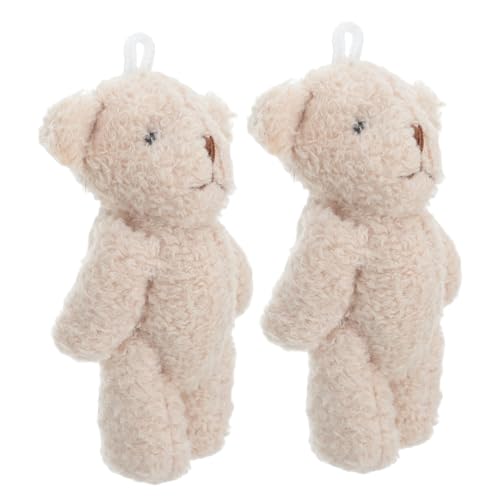 TOYANDONA 2 Stück Plüschbär Miniatur Realistische Handgefertigte Kuscheltiere für Puppenhaus Zubehör Weiche Kleine Bären aus Pfirsichfarbenem Plüsch Vielseitige Dekoration für Zimmer und TOYANDONA 2 Stück Plüschbär Miniatur Realistische Handgefertigte Kuscheltiere für Puppenhaus Zubehör Weiche Kleine Bären aus Pfirsichfarbenem Plüsch Vielseitige Dekoration für Zimmer und von TOYANDONA