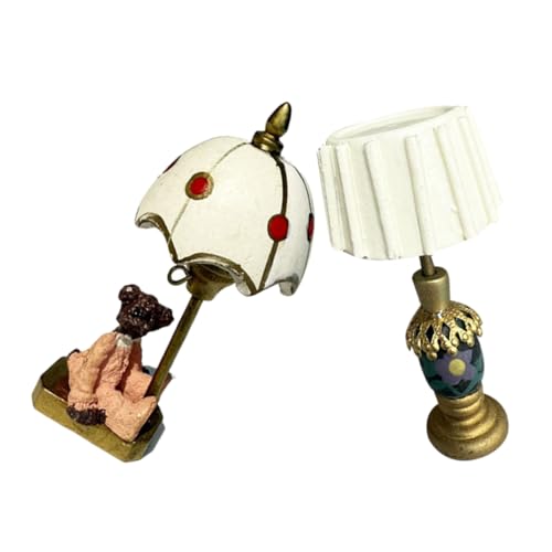TOYANDONA 2 Stück Puppenhaus Beleuchtung mit Niedlichem Design Kleine Tischlampe für und Schlafzimmerdekoration für Sammler TOYANDONA 2 Stück Puppenhaus Beleuchtung mit Niedlichem Design Kleine Tischlampe für und Schlafzimmerdekoration für Sammler von TOYANDONA