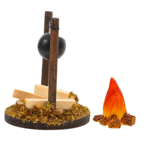 TOYANDONA 2stücke Miniaturisiertes Vintage-hängetoaster Teiliges Modell Für Puppenhäuser Nostalgisches Kaminfeuer-Ornament Dekoration Für Mikrolandschaften Einfach Zu Reinigen Und von TOYANDONA