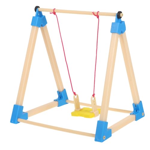 TOYANDONA 2 Stück Puppenhausschaukel Puppenhaus-Miniatur-Schaukelstuhl Puppenstubenschaukel Puppenhaus -Spielplatzzubehör Fairy Garden Swing Figur Mini-Puppenhausmöbel Mini Swing Toy Plastik von TOYANDONA