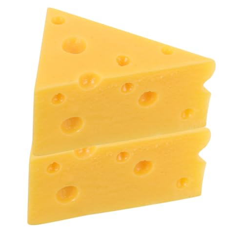 TOYANDONA 2 Stück Realistische Dreieck Käse Modelle Lebensechte Dekoration für Haus und Küche Charmante Dekofiguren für Kreative Heimgestaltung und Geschenke für Käseliebhaber TOYANDONA 2 Stück Realistische Dreieck Käse Modelle Lebensechte Dekoration für Haus und Küche Charmante Dekofiguren für Kreative Heimgestaltung und Geschenke für Käseliebhaber von TOYANDONA
