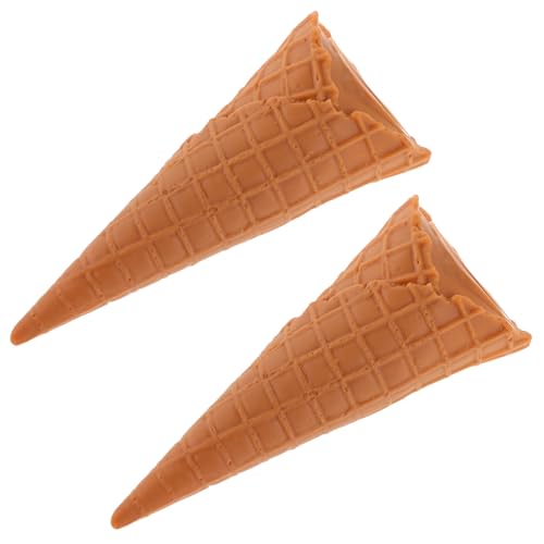 TOYANDONA 2 Stück Realistische Eistüte-Requisiten: Lebensechtes Simulationslebensmittelmodell Für Desserttischdekoration, Party-Display – Dessertladen-Requisiten TOYANDONA 2 Stück Realistische Eistüte-Requisiten: Lebensechtes Simulationslebensmittelmodell Für Desserttischdekoration, Party-Display – Dessertladen-Requisiten von TOYANDONA