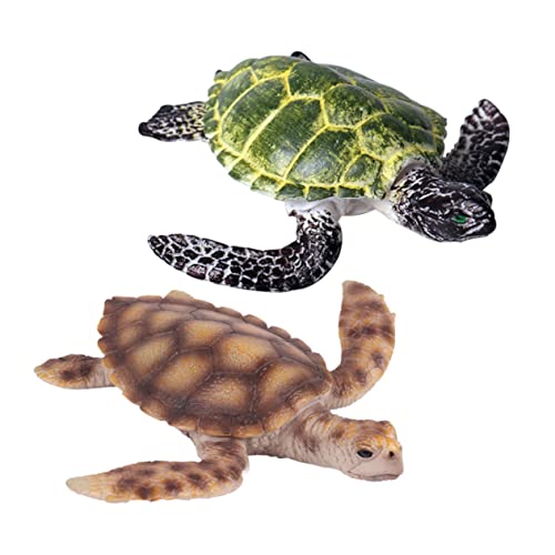 TOYANDONA 2 Stück Realistische Schildkröten Modellfiguren Farblich Sortiert Große und Kleine Tier Spielzeuge für Pädagogisches Meereslebewesen Lernspielzeug und Deko TOYANDONA 2 Stück Realistische Schildkröten Modellfiguren Farblich Sortiert Große und Kleine Tier Spielzeuge für Pädagogisches Meereslebewesen Lernspielzeug und Deko von TOYANDONA