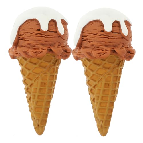 TOYANDONA 2 Stück Realistische Teilig Künstliche Eistüten Simulation Eiscreme Modell aus Langlebigem Resin Lebensechte Dessert Deko für Fotografie Shop und Partydekoration in TOYANDONA 2 Stück Realistische Teilig Künstliche Eistüten Simulation Eiscreme Modell aus Langlebigem Resin Lebensechte Dessert Deko für Fotografie Shop und Partydekoration in von TOYANDONA