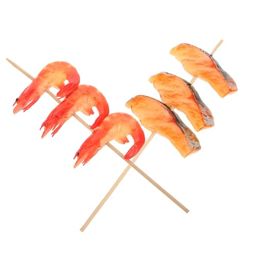 TOYANDONA 2 Stück Realistische Teiliges Fake Barbecue Food Deko Wiederverwendbare Grill Deko Fotorequisite und Ladendekoration für Food Themenpartys und Werbezwecke von TOYANDONA