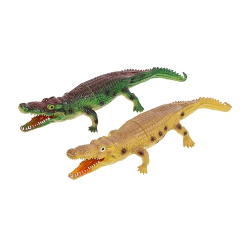 TOYANDONA 2 Stück Realistisches Krokodilspielzeug Weiches Stimmegebendes Modell für Pädagogisches Tragbares Lernspielzeug für Frühe Bildung und Badespaß Langlebiges Material Grün TOYANDONA 2 Stück Realistisches Krokodilspielzeug Weiches Stimmegebendes Modell für Pädagogisches Tragbares Lernspielzeug für Frühe Bildung und Badespaß Langlebiges Material Grün von TOYANDONA