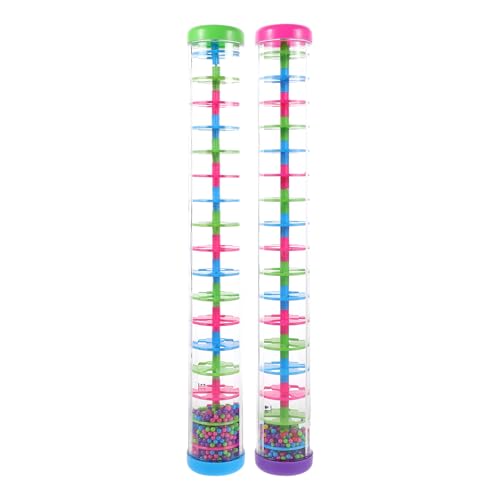 TOYANDONA 2 Stück Regenstab-Shaker: Kinder-Spielzeug mit Regengeräuschen – Regenstab-Shaker, Spiral-Musikinstrument, Spielzeug für Kleinkindpartys – Baby-Lernmusik-Requisite TOYANDONA 2 Stück Regenstab-Shaker: Kinder-Spielzeug mit Regengeräuschen – Regenstab-Shaker, Spiral-Musikinstrument, Spielzeug für Kleinkindpartys – Baby-Lernmusik-Requisite von TOYANDONA