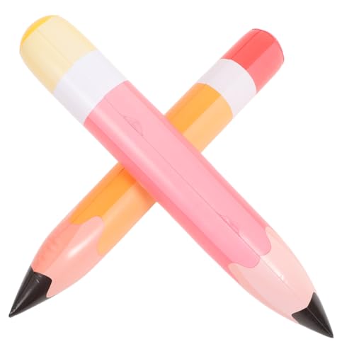 TOYANDONA 2 Stück Riesige Aufblasbare Bleistifte Lustige Deko für Geburtstagsfeiern PVC Bleistift Ballons Rot und Orange für Schulabschluss und Fotorequisiten TOYANDONA 2 Stück Riesige Aufblasbare Bleistifte Lustige Deko für Geburtstagsfeiern PVC Bleistift Ballons Rot und Orange für Schulabschluss und Fotorequisiten von TOYANDONA