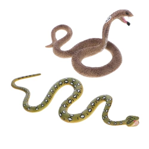 TOYANDONA 2stücke Spielzeug Schlangen Modell Realistische Cobra Und Boa Simulation Lernspielzeug Für Naturwissenschaft Und Kreativität Dekoration Für Partys Und Gruselhäuser TOYANDONA 2stücke Spielzeug Schlangen Modell Realistische Cobra Und Boa Simulation Lernspielzeug Für Naturwissenschaft Und Kreativität Dekoration Für Partys Und Gruselhäuser von TOYANDONA