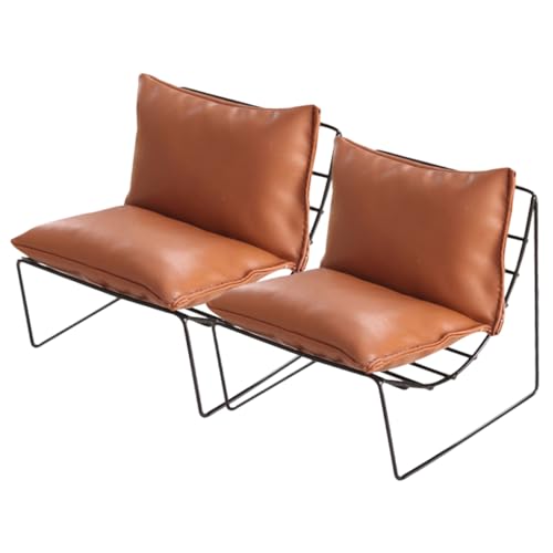 TOYANDONA 2 Stück Schmiedeeisensofa -Stuhlmodell Mini-Puppenhauszubehör kleine Stühle zum Basteln Miniaturstühle für Puppenhaus winzige Puppenstubenmöbel Dollhouse Chair Legierung Hellbraun TOYANDONA 2 Stück Schmiedeeisensofa -Stuhlmodell Mini-Puppenhauszubehör kleine Stühle zum Basteln Miniaturstühle für Puppenhaus winzige Puppenstubenmöbel Dollhouse Chair Legierung Hellbraun von TOYANDONA
