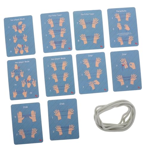 TOYANDONA Lustiges Kreatives Spielen: 2er-Pack Fingerseil-katzenwiegespiel Handspiel Für Kinder Zur Familieneinbindung TOYANDONA Lustiges Kreatives Spielen: 2er-Pack Fingerseil-katzenwiegespiel Handspiel Für Kinder Zur Familieneinbindung von TOYANDONA