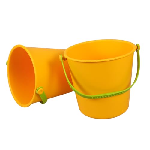 TOYANDONA 2 Stück Sie Sandspielzeug für Strandsandeimer Eimer Graben Eiskübel wasserspielzeug kinderwasserspielzeuge Kleiner Sandeimer Strandeimer Plastik Yellow TOYANDONA 2 Stück Sie Sandspielzeug für Strandsandeimer Eimer Graben Eiskübel wasserspielzeug kinderwasserspielzeuge Kleiner Sandeimer Strandeimer Plastik Yellow von TOYANDONA