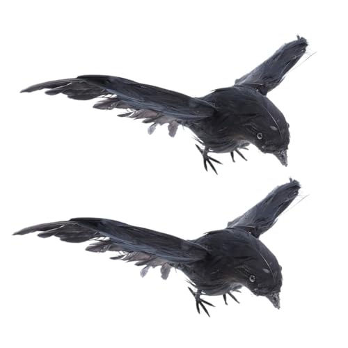 TOYANDONA 2 Stück Simulation Krähe Gruselige Halloween Kostüme Aufblasbare Deko Krähe Requisiten Krähe Basteln Vogelschmuck Krähe Ornament Simulierte Krähe Gefälschte Krähe Modelle Krähe TOYANDONA 2 Stück Simulation Krähe Gruselige Halloween Kostüme Aufblasbare Deko Krähe Requisiten Krähe Basteln Vogelschmuck Krähe Ornament Simulierte Krähe Gefälschte Krähe Modelle Krähe von TOYANDONA