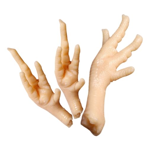 TOYANDONA 2 Stück Simuliertes Hühnerfußmodell Hühnerpflücker Finger Nistkästen Huhn Simuliertes Huhn Flickin Chicken-Spiel Simulationsdekoration -hähnchen Hummerkrallenkostüm PVC Beige TOYANDONA 2 Stück Simuliertes Hühnerfußmodell Hühnerpflücker Finger Nistkästen Huhn Simuliertes Huhn Flickin Chicken-Spiel Simulationsdekoration -hähnchen Hummerkrallenkostüm PVC Beige von TOYANDONA