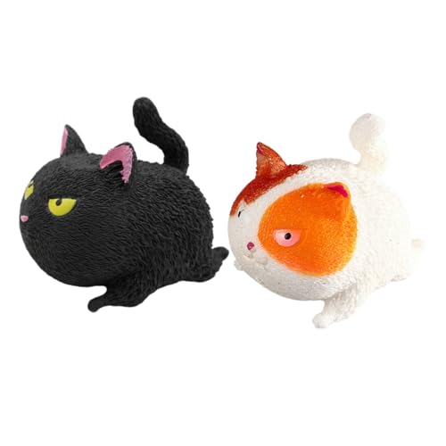 TOYANDONA 2 Stück Stressabbau Kreative Weiche Imitations Katzen Squeeze Toys zur Emotionalen Entspannung Lustiges Ventilationsspielzeug für Erwachsene und zweifarbig TOYANDONA 2 Stück Stressabbau Kreative Weiche Imitations Katzen Squeeze Toys zur Emotionalen Entspannung Lustiges Ventilationsspielzeug für Erwachsene und zweifarbig von TOYANDONA