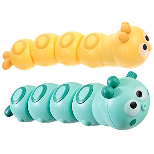 TOYANDONA 2 Stück Teiliges Aufziehspielzeug Süße Krabbelnde Raupe Interaktives Tier für Kleinkinder Fördert Motorische Entwicklung und Krabbelspaß Buntes Lernspielzeug für Junge Mädchen TOYANDONA 2 Stück Teiliges Aufziehspielzeug Süße Krabbelnde Raupe Interaktives Tier für Kleinkinder Fördert Motorische Entwicklung und Krabbelspaß Buntes Lernspielzeug für Junge Mädchen von TOYANDONA