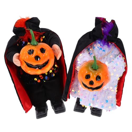 TOYANDONA 2 Stück Teiliges Halloween Deko Gnom ohne Kopf Gruselige Gesichtslose Gnom Puppe Handgemachte Halloween Ornament für Party Tisch und Wohnraumdekoration TOYANDONA 2 Stück Teiliges Halloween Deko Gnom ohne Kopf Gruselige Gesichtslose Gnom Puppe Handgemachte Halloween Ornament für Party Tisch und Wohnraumdekoration von TOYANDONA