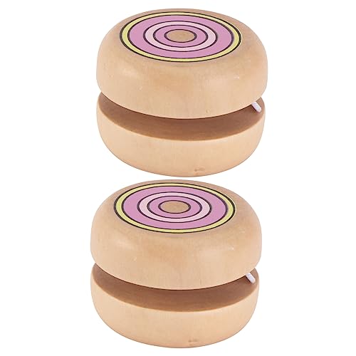 TOYANDONA 2 Stück Teiliges Holz Yo Yo Pädagogisches Kinderspielzeug Glatte Oberfläche Sicher Langlebig Kreatives für Zufälliger Stil TOYANDONA 2 Stück Teiliges Holz Yo Yo Pädagogisches Kinderspielzeug Glatte Oberfläche Sicher Langlebig Kreatives für Zufälliger Stil von TOYANDONA