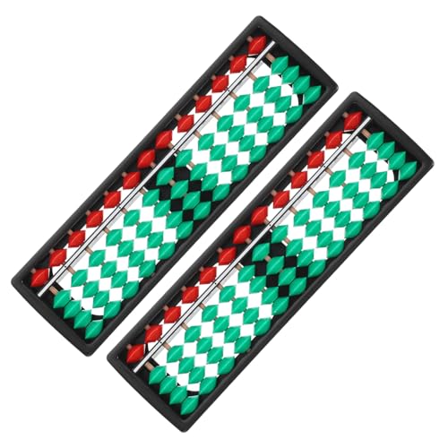 TOYANDONA 2 Stück Teiliges Kunststoff Stelliges Buntes Rechenbrett für Pädagogisches Lernspielzeug Rechenfähigkeiten Robustes Material für Matheunterricht und Zuhause von TOYANDONA