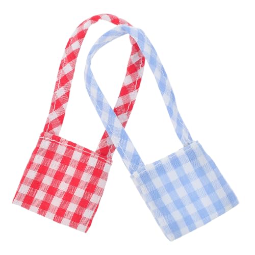 TOYANDONA 2 Stück Teiliges Mini Canvas Umhängetasche mit Retro Karomuster Kompakte Kleine Taschen für Spielzeugpuppen Strapazierfähige Niedliche Plüsch Dekoration für Alltag und Reisen in TOYANDONA 2 Stück Teiliges Mini Canvas Umhängetasche mit Retro Karomuster Kompakte Kleine Taschen für Spielzeugpuppen Strapazierfähige Niedliche Plüsch Dekoration für Alltag und Reisen in von TOYANDONA